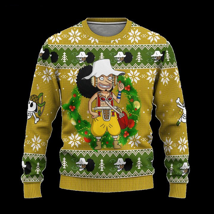 Usopp One Piece Anime Ugly Christmas Sweater Xmas Gift ? Usalast