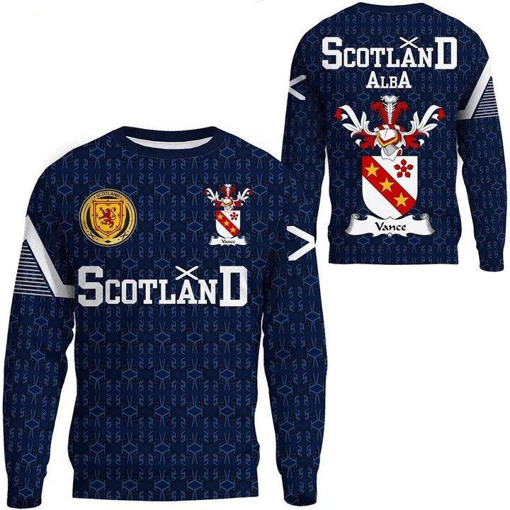 Vance Family Crest Sweater Scottish Home ? 1991 Style A7 ? Usalast