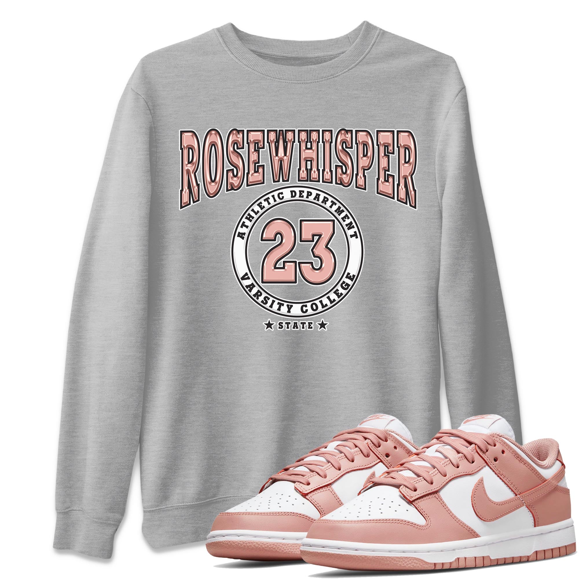 Varsity Sneaker Tee - Dunk Rose Whisper