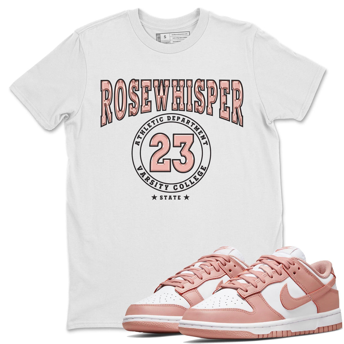 Varsity Sneaker Tee - Dunk Rose Whisper