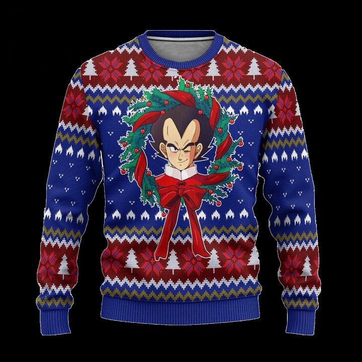 Vegeta Dragon Ball Z Anime Ugly Christmas Sweater Xmas Gift ? Usalast