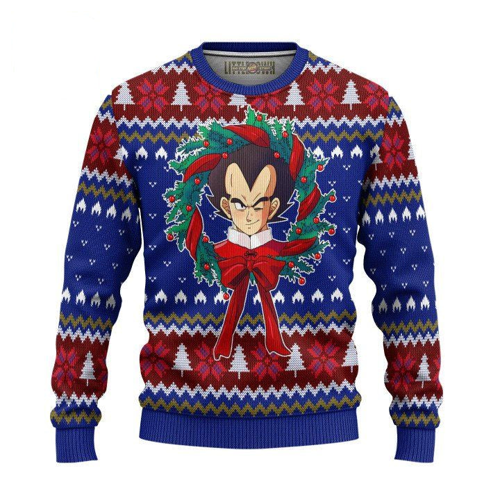 Vegeta Dragon Ball Z Ugly Christmas Sweater And 3D Hoodie Xmas Gift ? Usalast