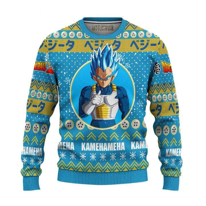 Vegeta Ugly Christmas Sweater And 3D Hoodie Dragon Ball Z Xmas Gift ? Usalast