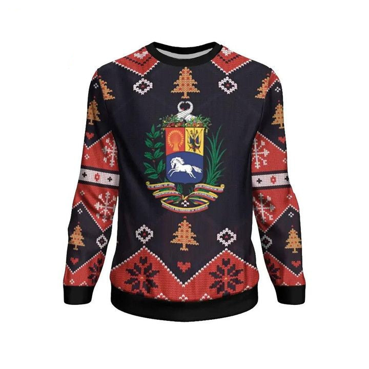 Venezuela Christmas Sweater ? Santa Claus Ho Ho Ho ? Bn1810 ? Usalast