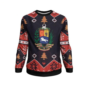 Venezuela Christmas Sweater ? Santa Claus Ho Ho Ho ? Bn1810 ? Usalast