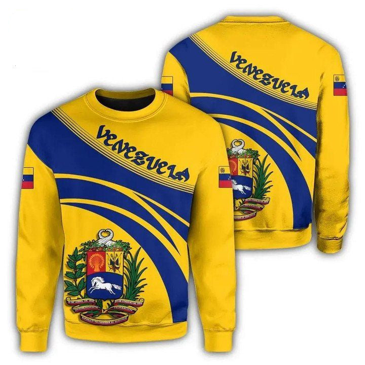 Venezuela Coat Of Arms Sweater Cricket Style J5W ? Usalast