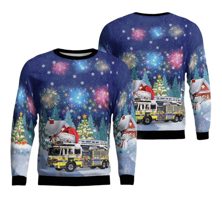 Ventura County Fire Department Christmas AOP Sweater ? Usalast
