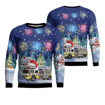 Ventura County Fire Department Christmas AOP Sweater ? Usalast