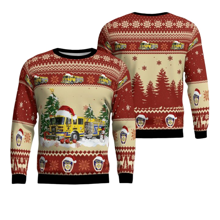 Verbank Dutchess County New York Union Vale Fire District Christmas Sweater 3D ? Usalast