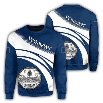 Vermont Coat Of Arms Sweater Cricket Style J5W ? Usalast