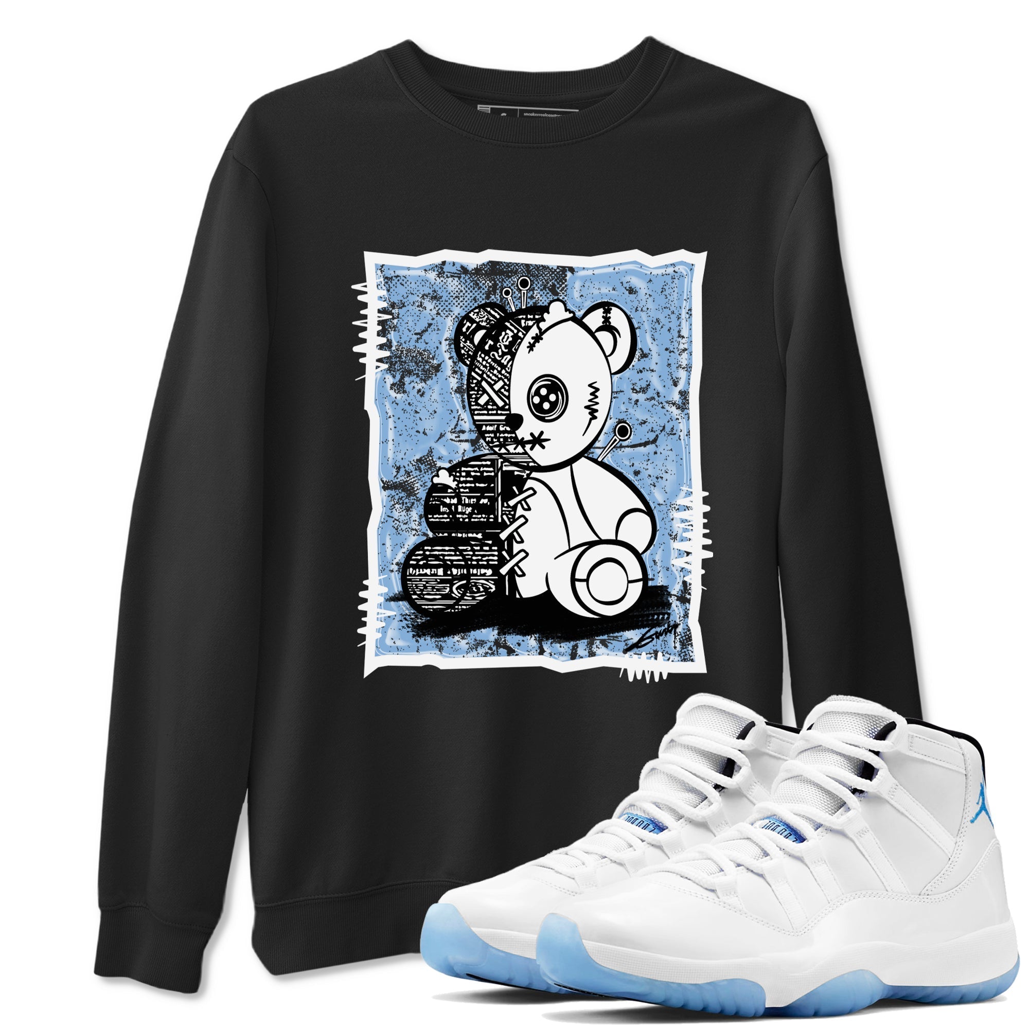 Vintage Bear Sneaker Tees - Air Jordan 11 Retro Legend Blue