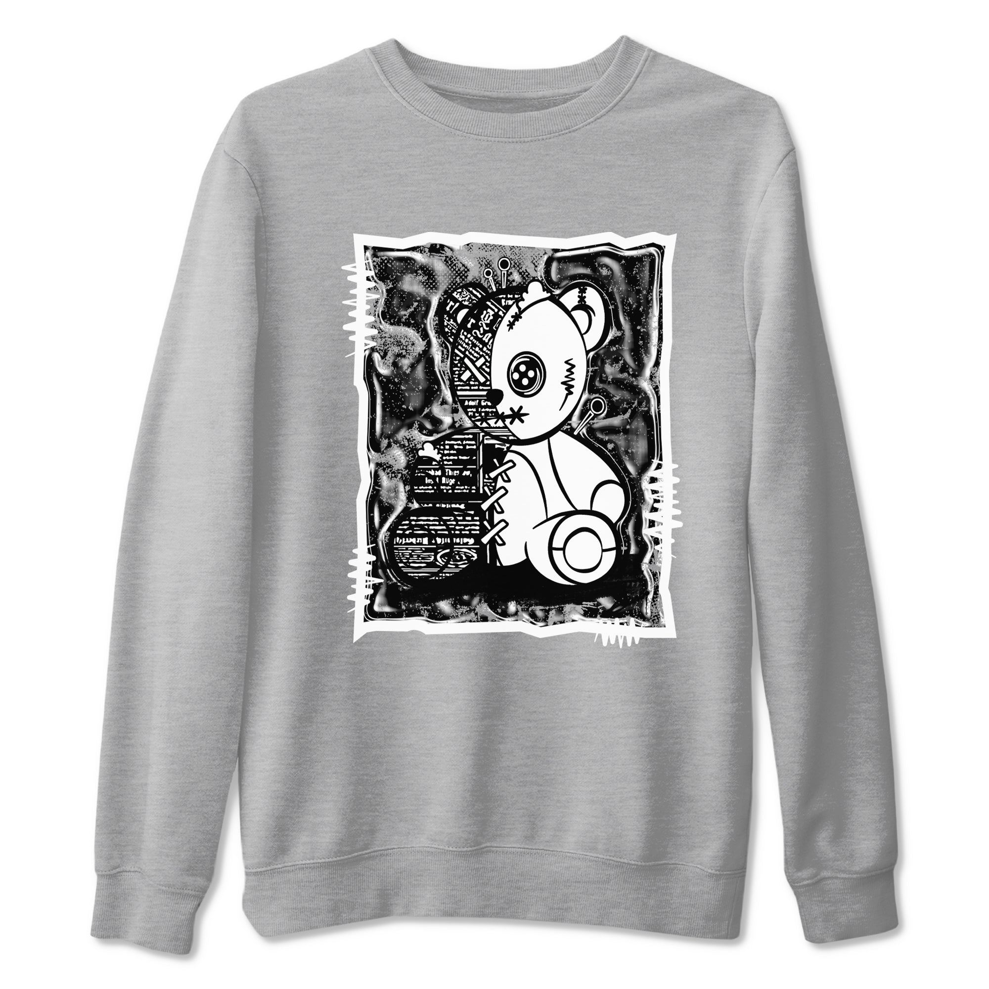 Vintage Bear Sneaker Tees - Air Jordan 4 White Thunder