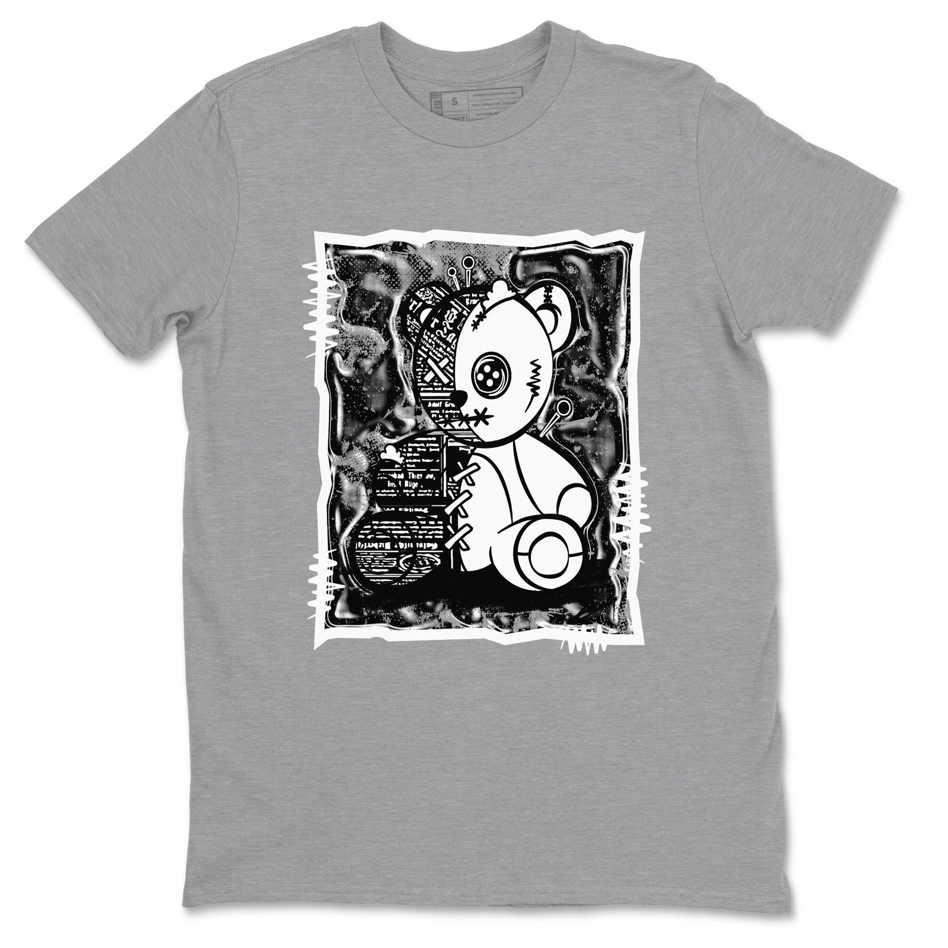 Vintage Bear Sneaker Tees - Air Jordan 4 White Thunder