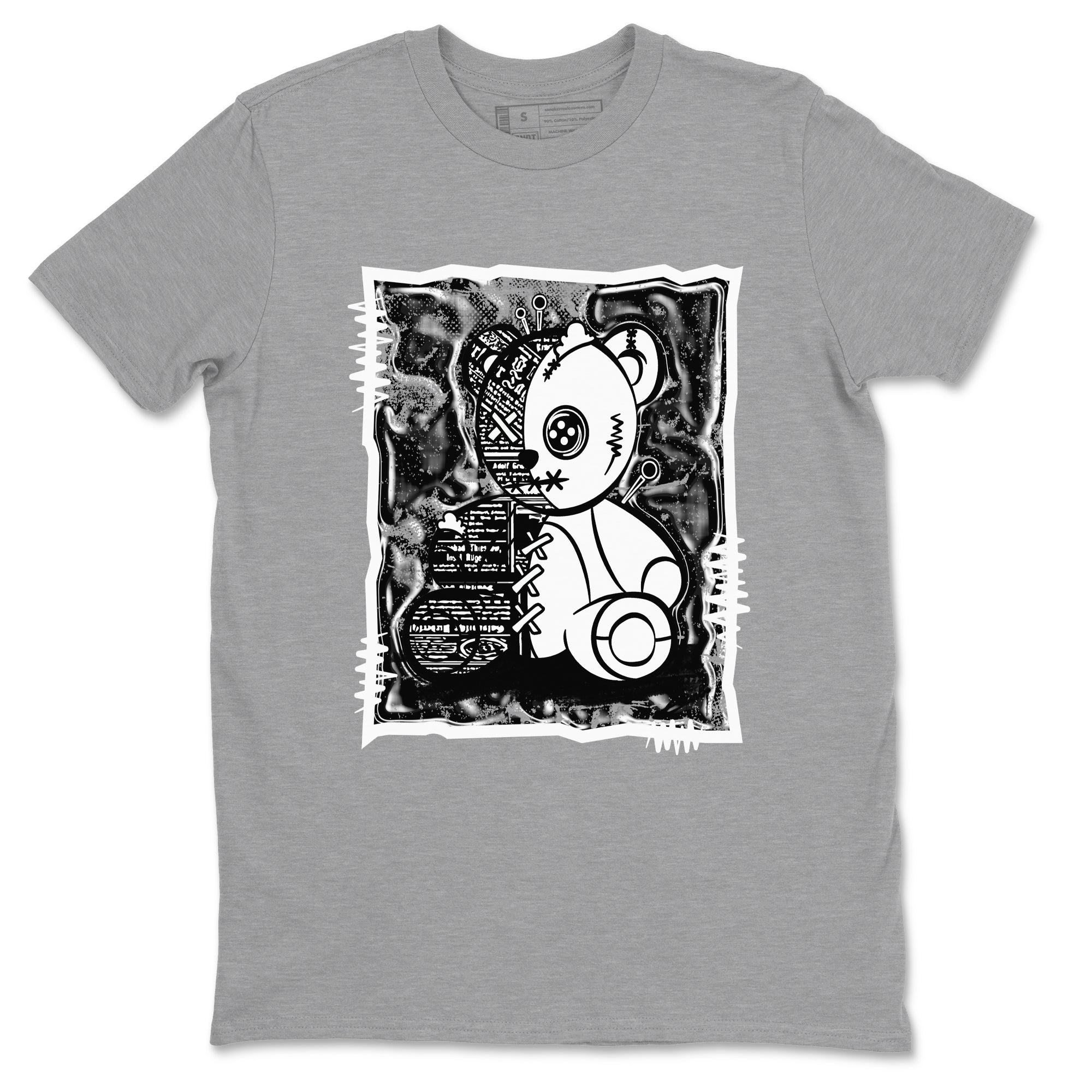 Vintage Bear Sneaker Tees - Air Jordan 4 White Thunder