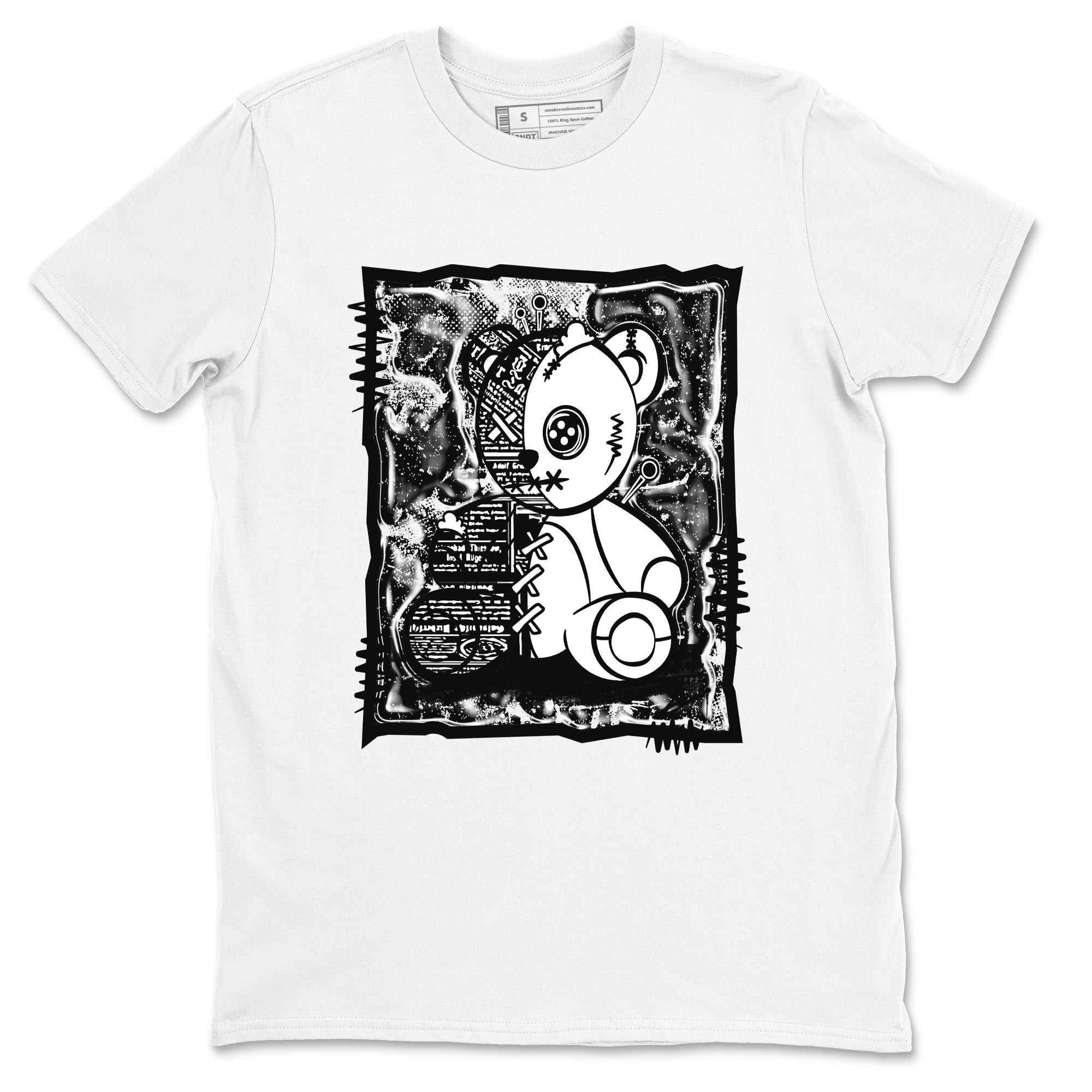 Vintage Bear Sneaker Tees - Air Jordan 4 White Thunder