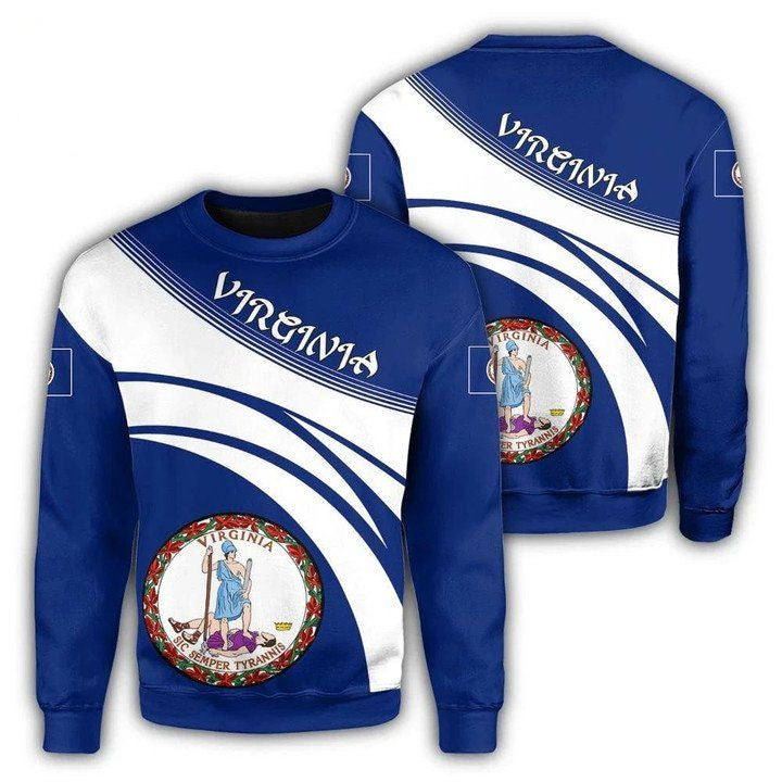 Virginia Coat Of Arms Sweater Cricket Style J5W ? Usalast