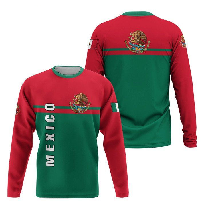 Viticstore Mexico Coat Of Arms Red Green Shade 3D ? All Over Printed Xxl Sweater For Mexican ? Usalast