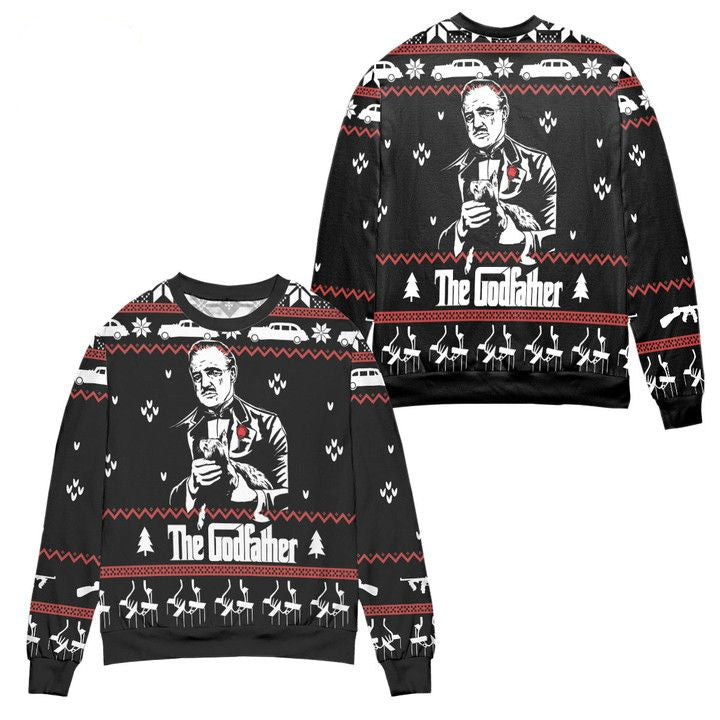 Vito Corleone The Godfather Ugly Christmas Sweater ? Usalast