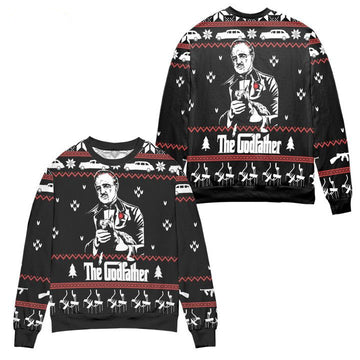 Vito Corleone The Godfather Ugly Christmas Sweater ? Usalast