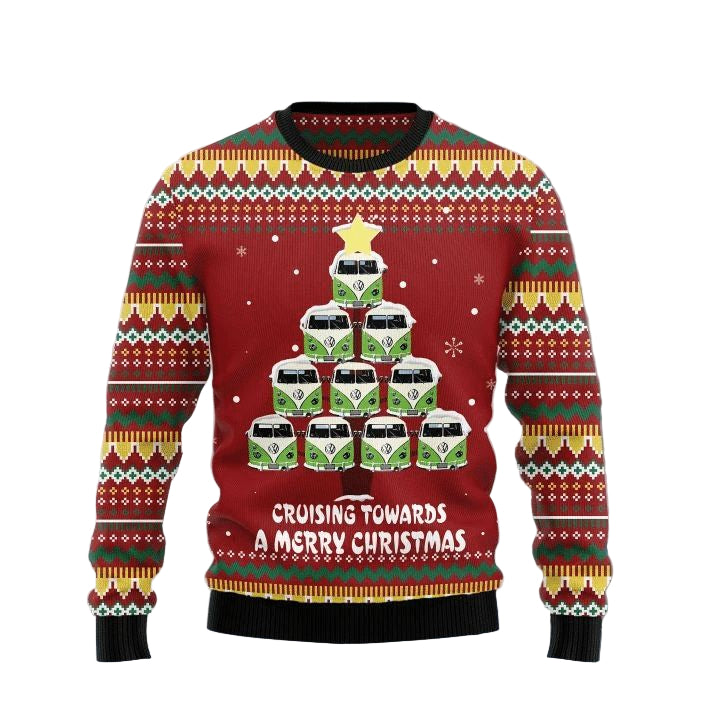 Volkswagen Cruising Towards A Merry Christmas Ugly Christmas Sweater 2022 ? Usalast