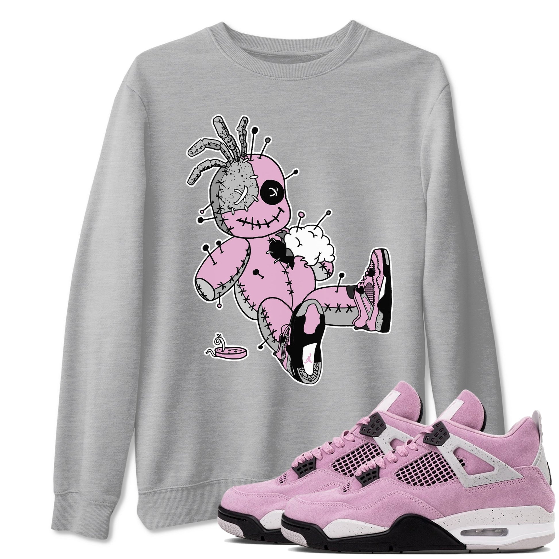 Voodoo Doll Sneaker Tees - Air Jordan 4 Orchid