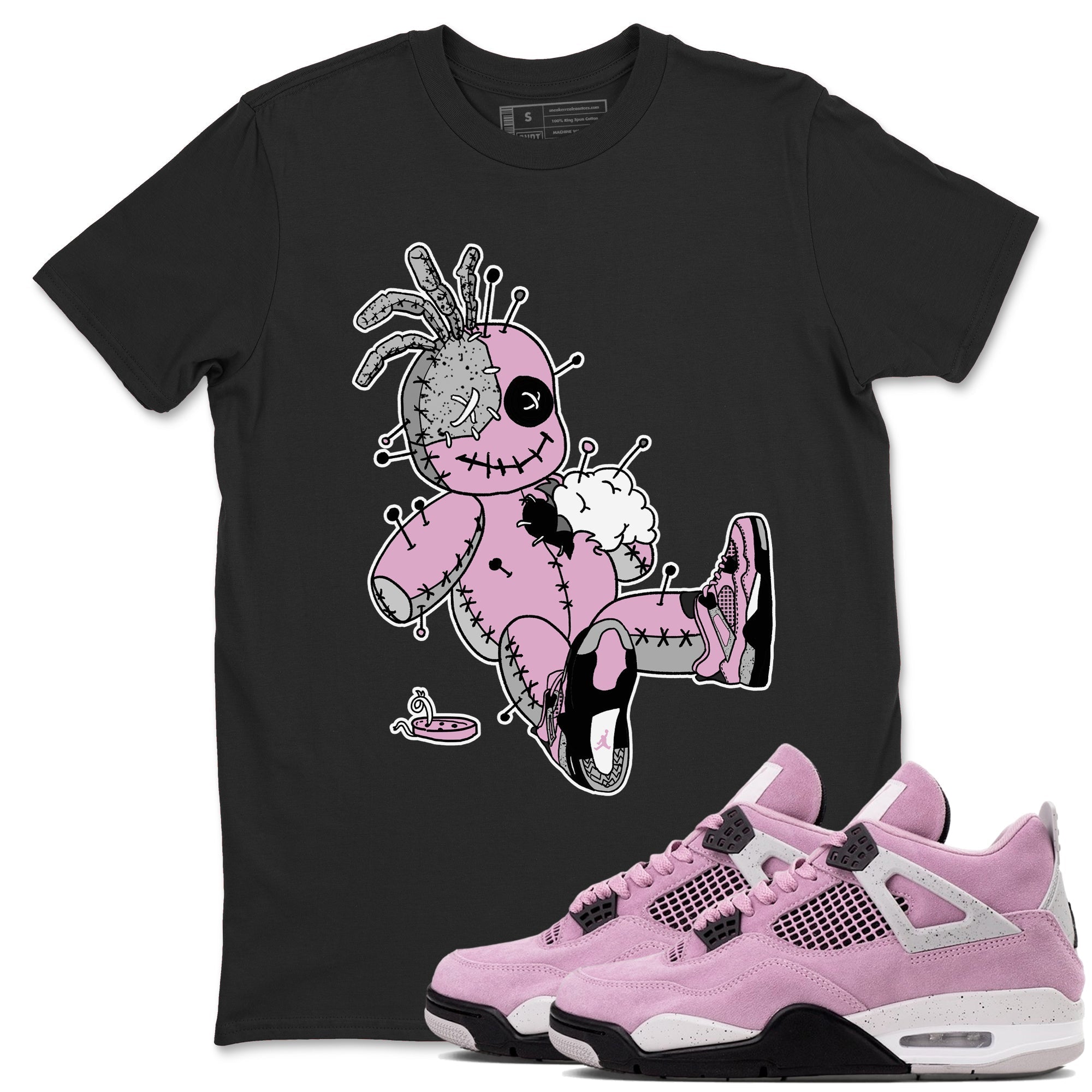 Voodoo Doll Sneaker Tees - Air Jordan 4 Orchid
