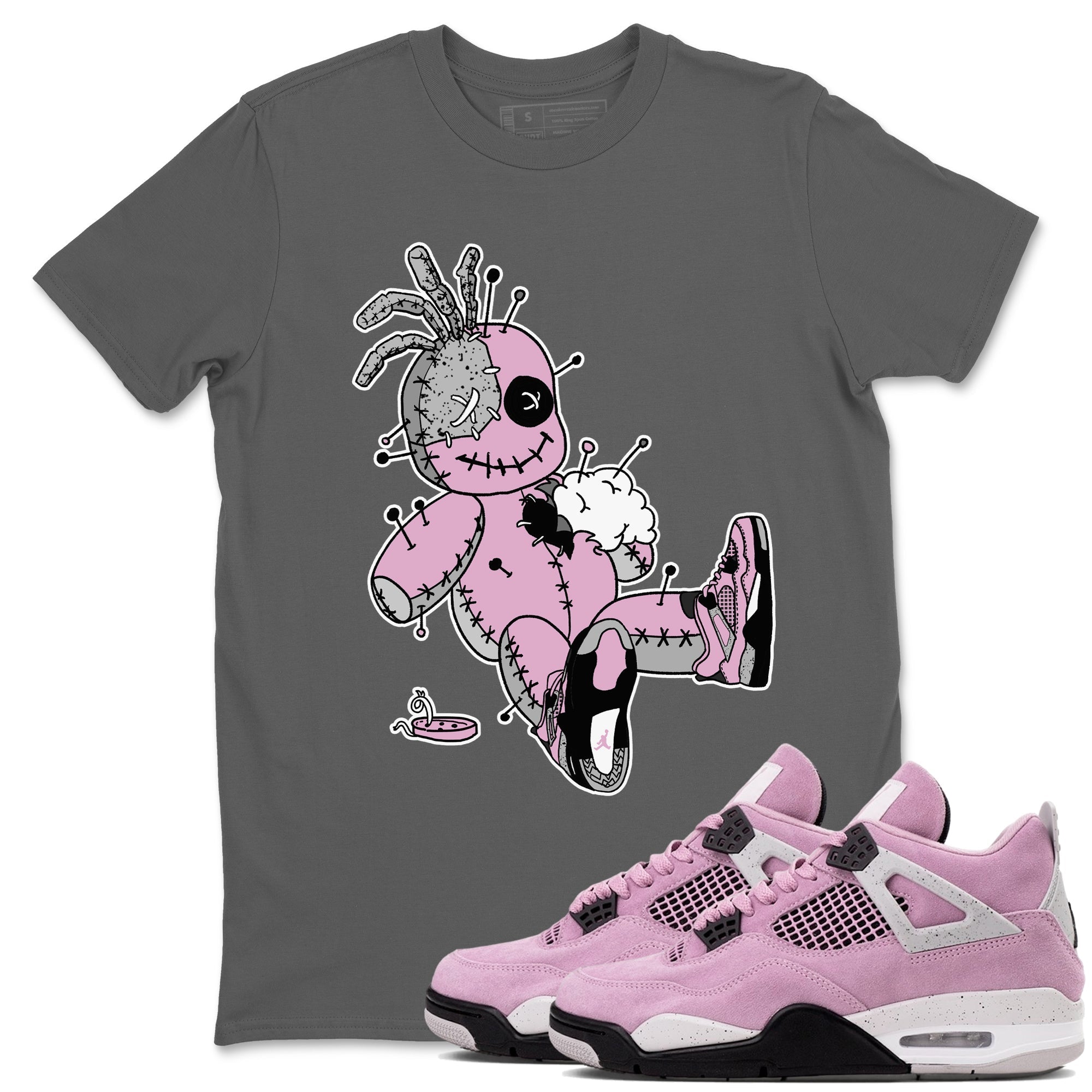 Voodoo Doll Sneaker Tees - Air Jordan 4 Orchid