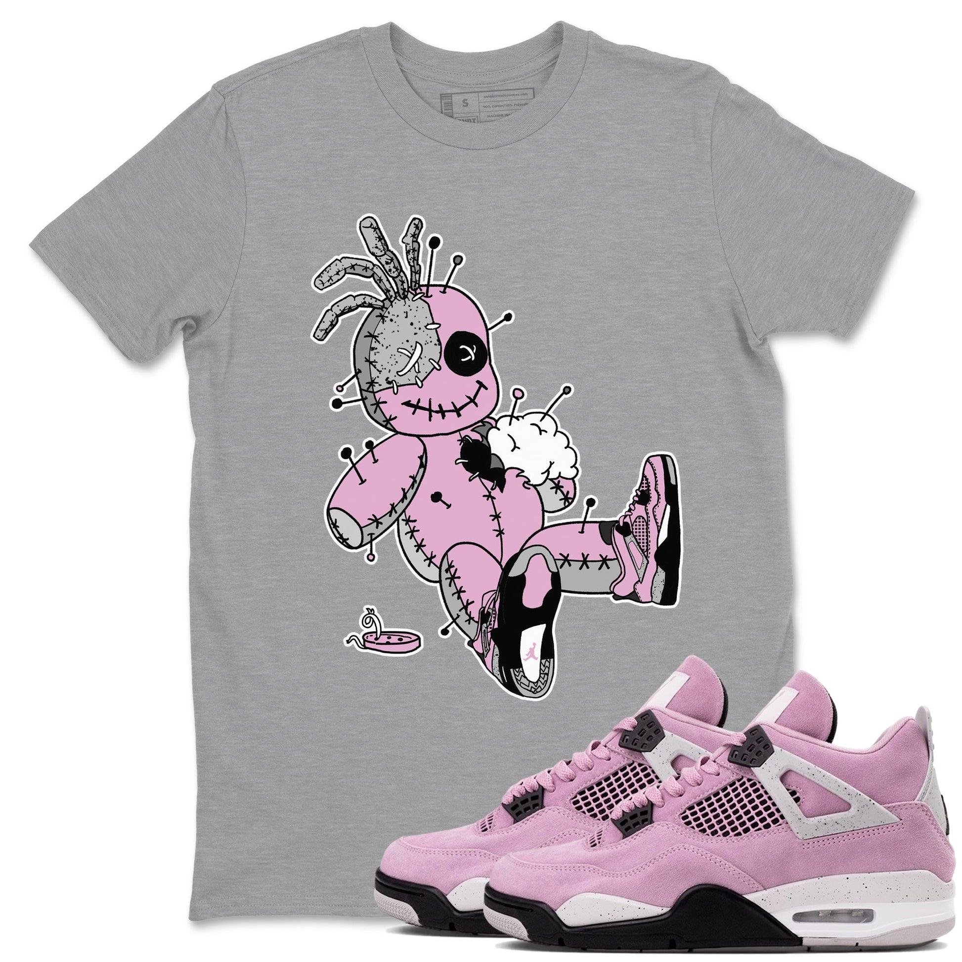 Voodoo Doll Sneaker Tees - Air Jordan 4 Orchid