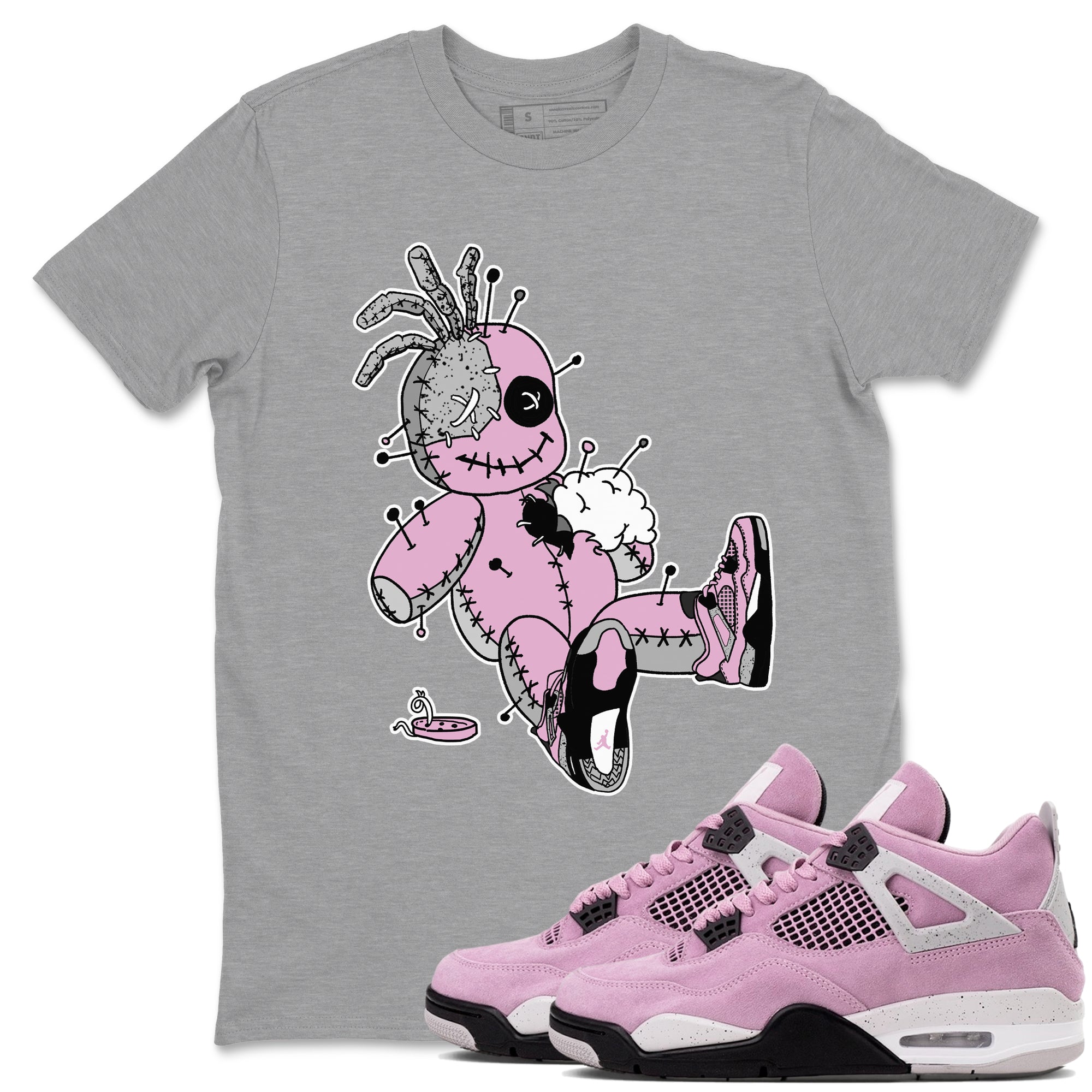 Voodoo Doll Sneaker Tees - Air Jordan 4 Orchid