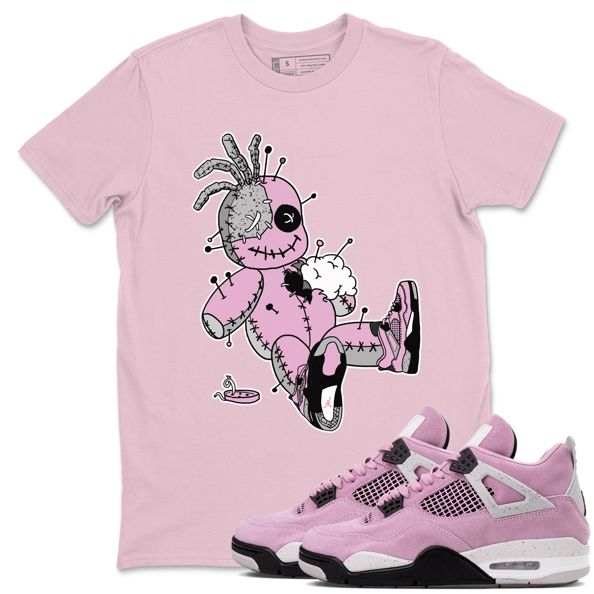 Voodoo Doll Sneaker Tees - Air Jordan 4 Orchid