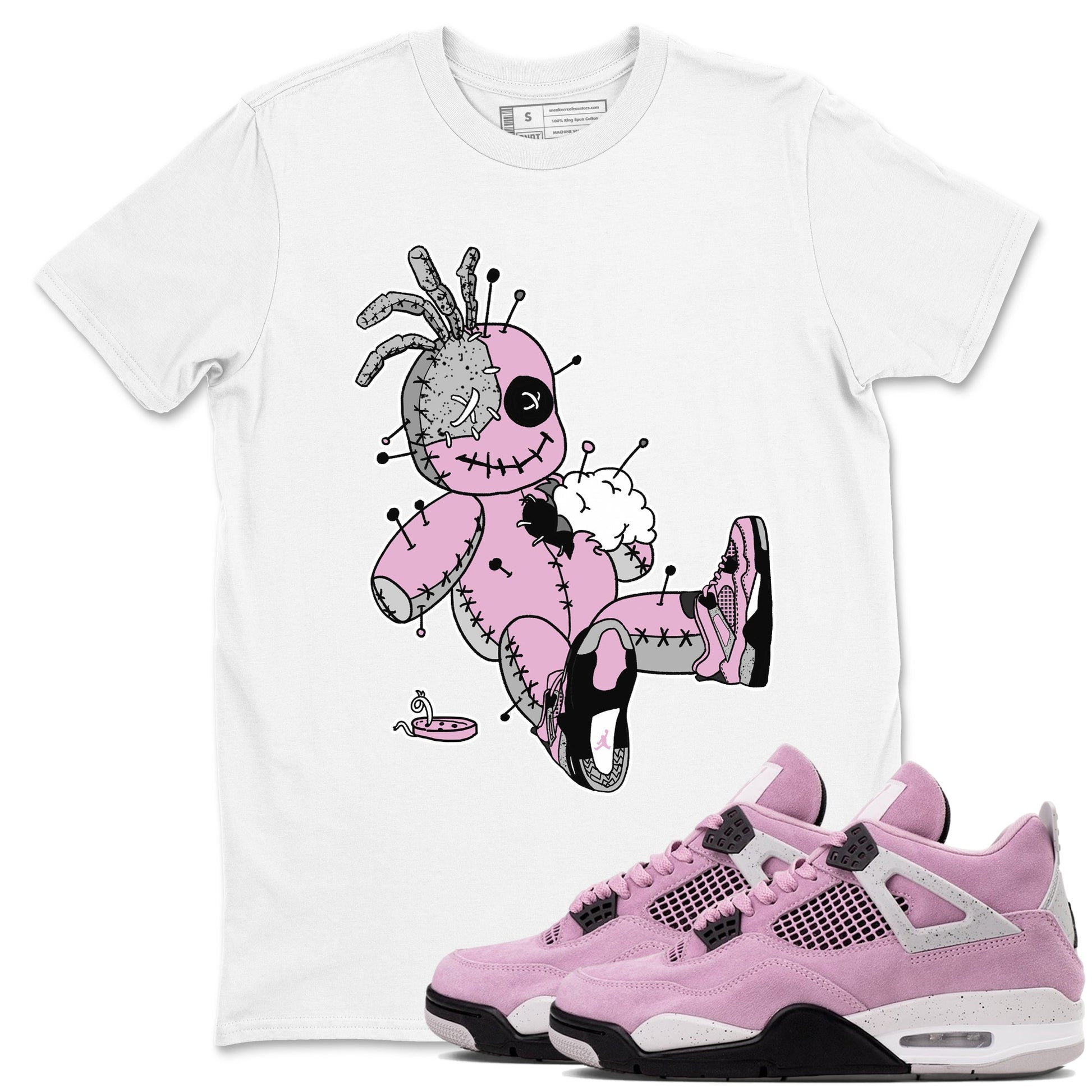 Voodoo Doll Sneaker Tees - Air Jordan 4 Orchid