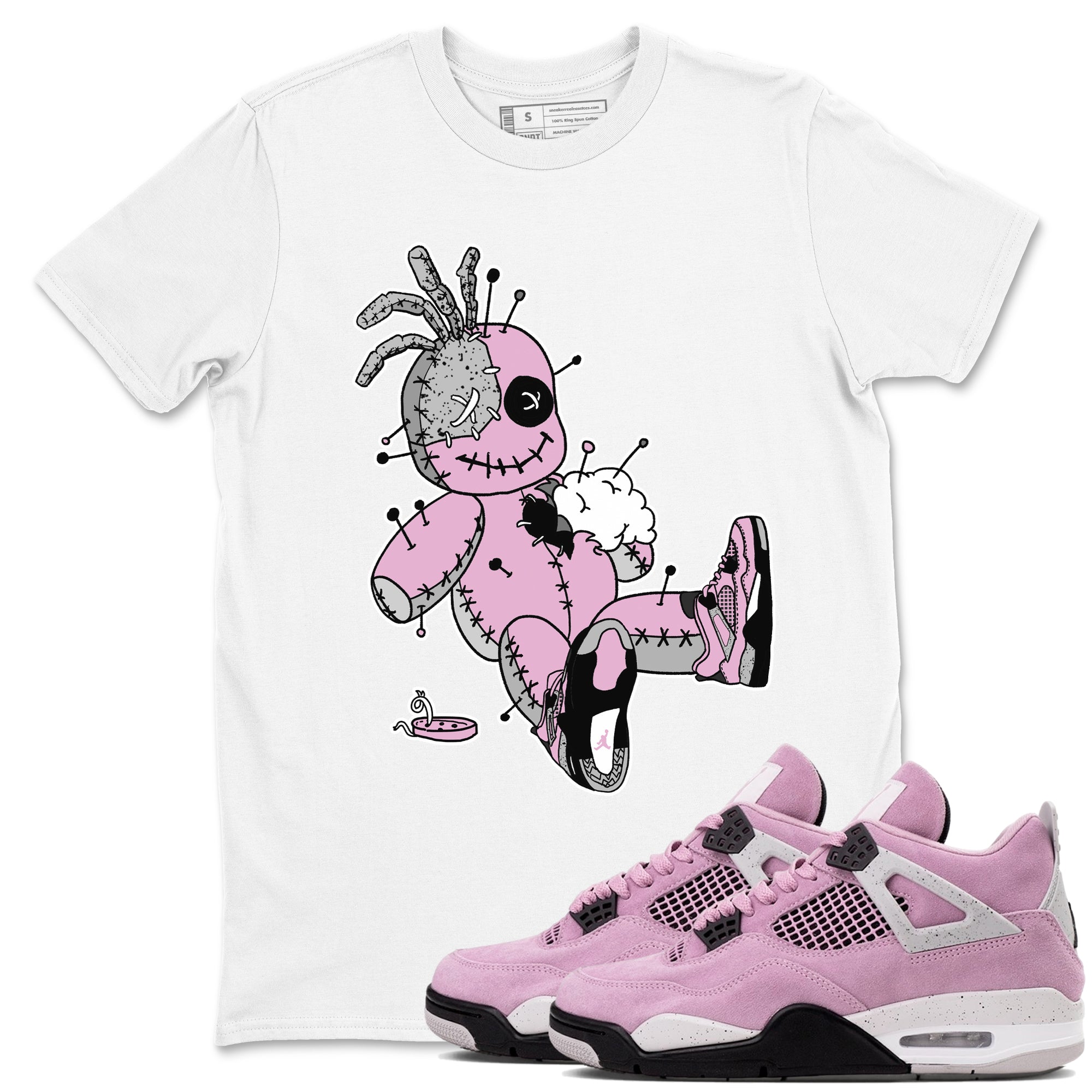 Voodoo Doll Sneaker Tees - Air Jordan 4 Orchid