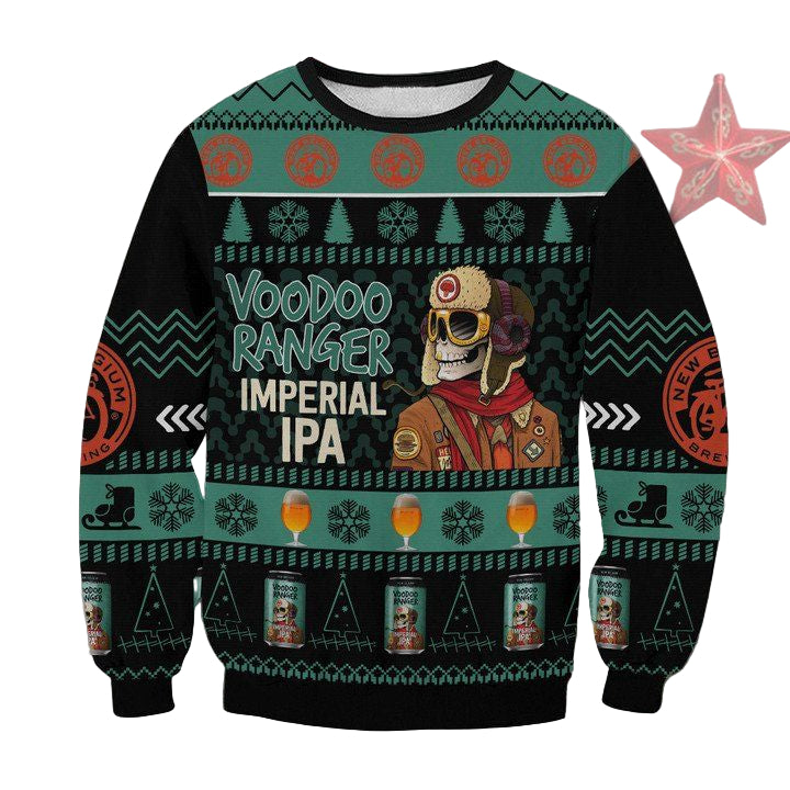 Voodoo Ranger Imperial IPA Beer Ugly Christmas Sweater 2022 ? Usalast