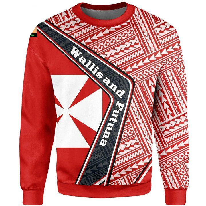 Wallis And Futuna Sweater ? Polynesian Coat Of Arms A224 ? Usalast