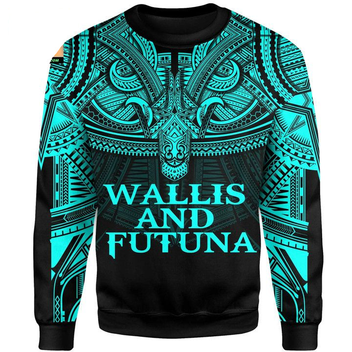 Wallis Futuna Blue Sweater Polynesian A15 ? Usalast