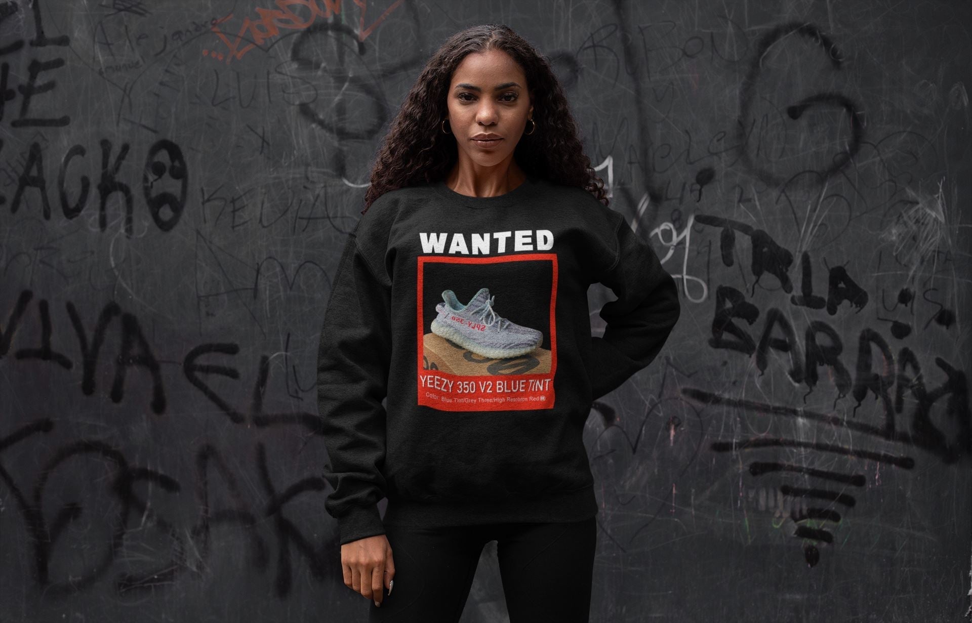 Wanted Unisex Tops - Yeezy 350 Blue Tint