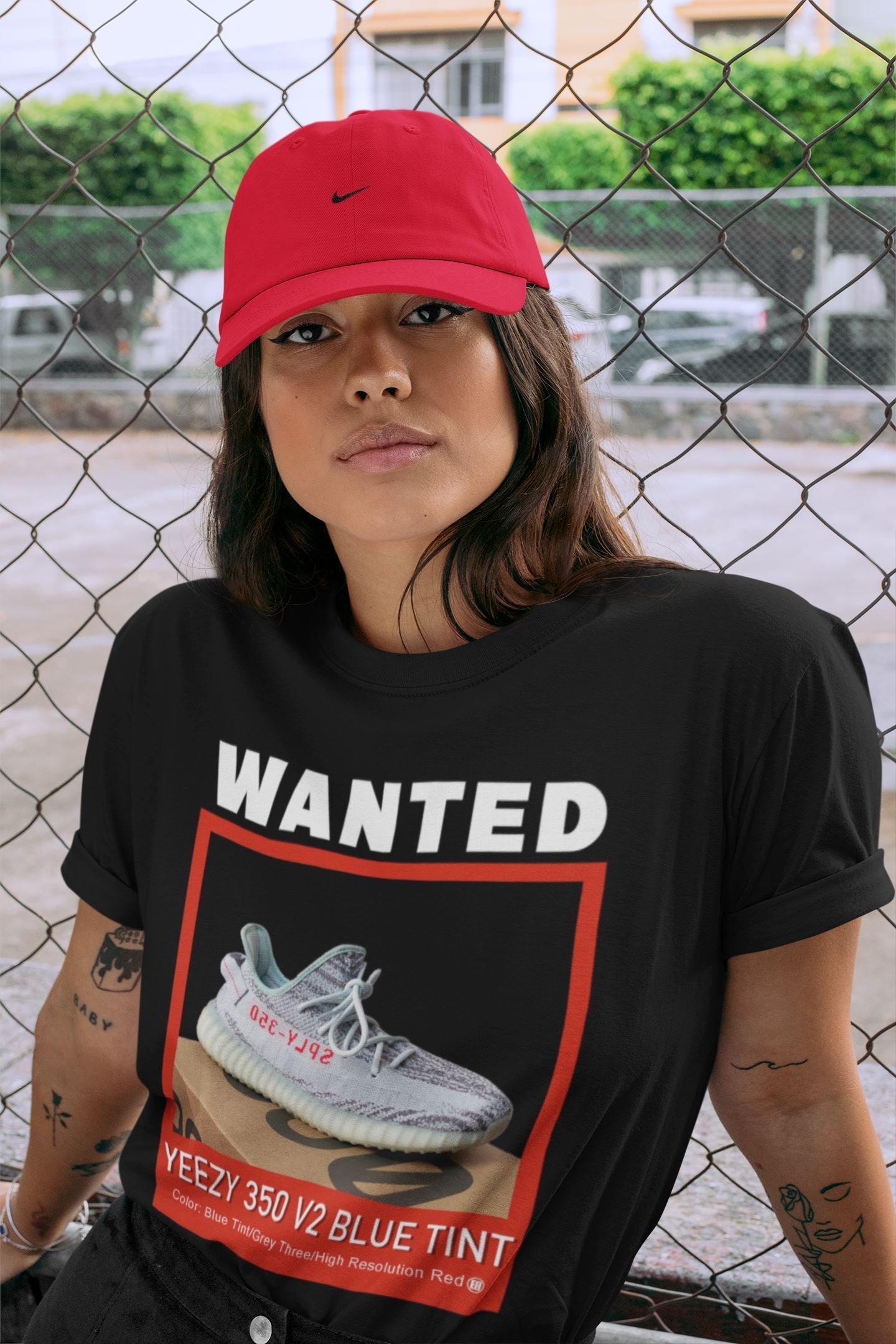 Wanted Unisex Tops - Yeezy 350 Blue Tint