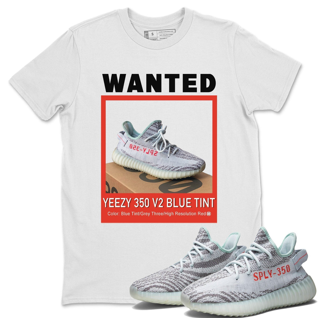 Wanted Unisex Tops - Yeezy 350 Blue Tint