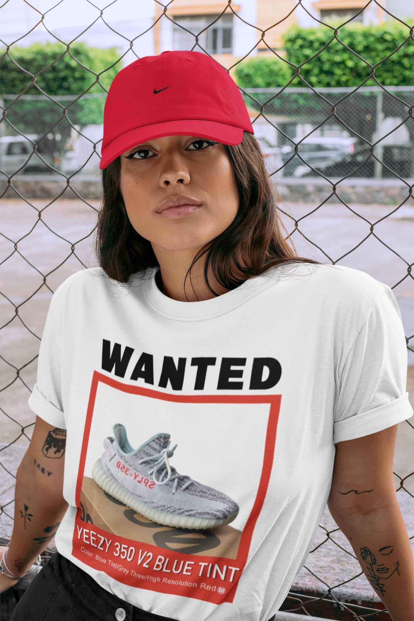 Wanted Unisex Tops - Yeezy 350 Blue Tint