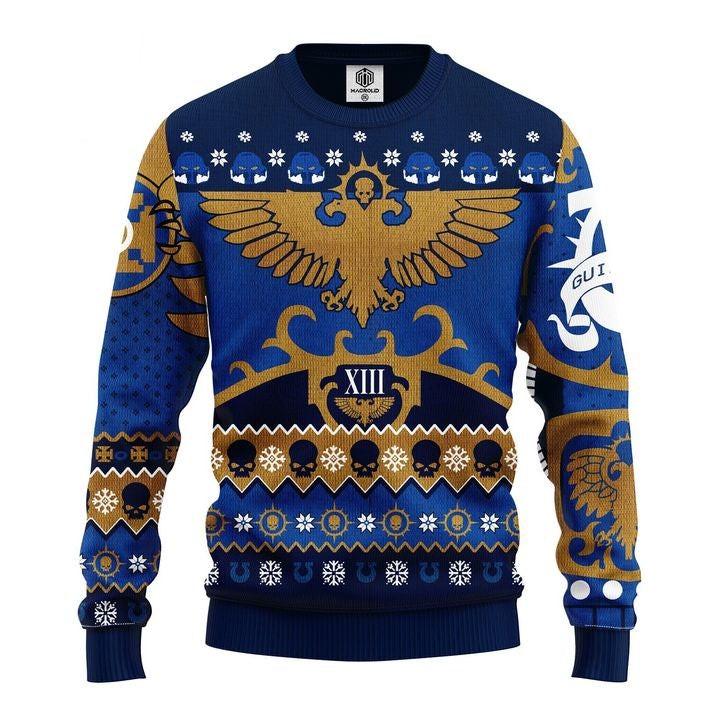 Warhammer 40K Blue Ugly Christmas Sweater Amazing Gift Idea Thanksgiving Gift ? Usalast