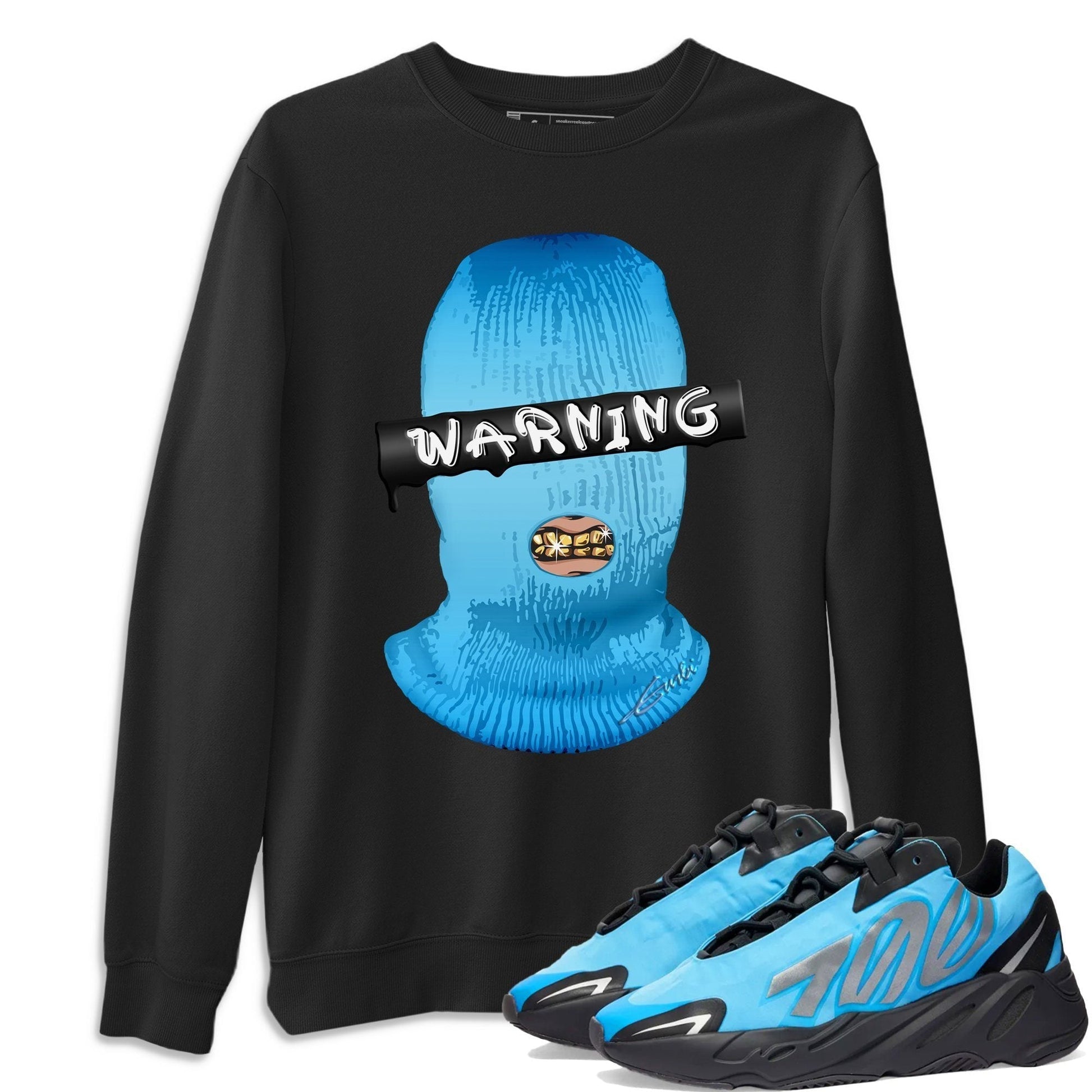 Warning Unisex Tops - Yeezy 700 Bright Cyan