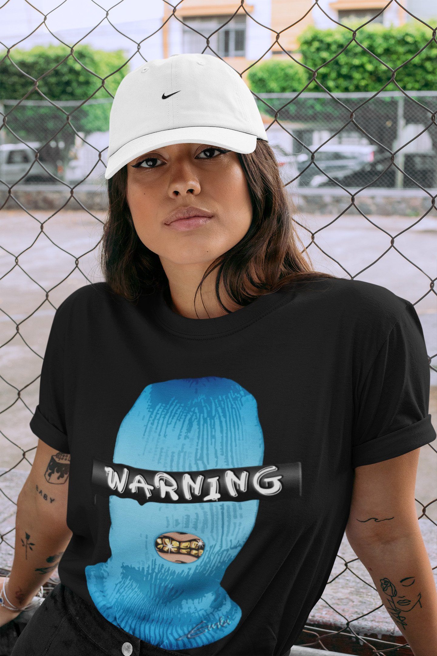Warning Unisex Tops - Yeezy 700 Bright Cyan