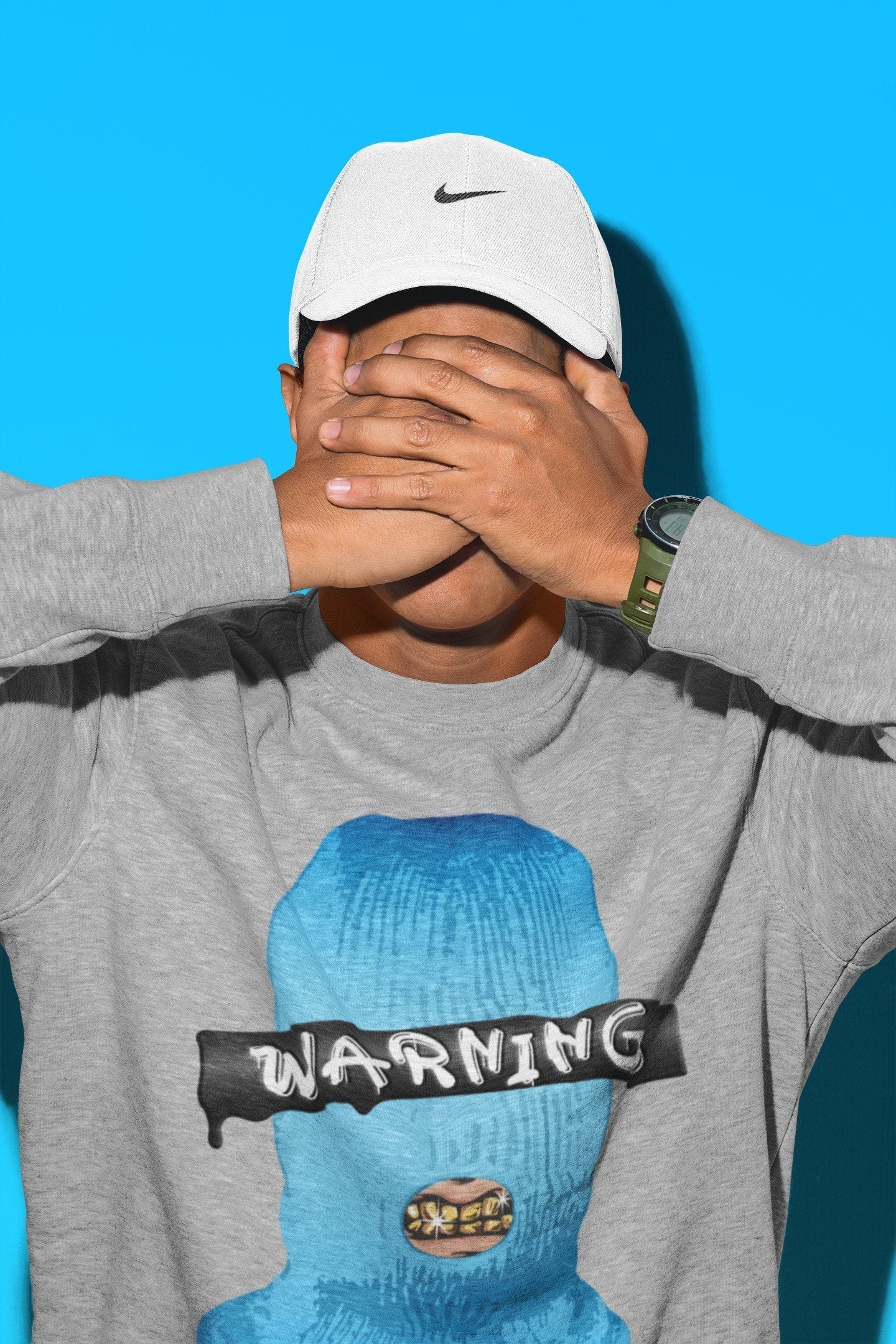 Warning Unisex Tops - Yeezy 700 Bright Cyan