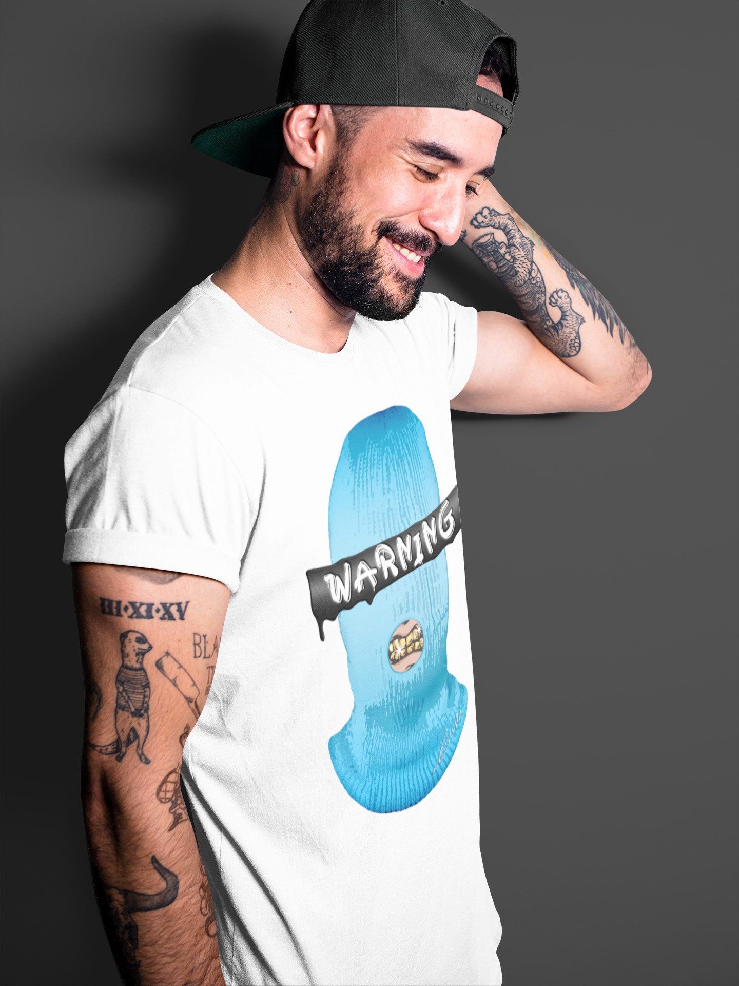 Warning Unisex Tops - Yeezy 700 Bright Cyan
