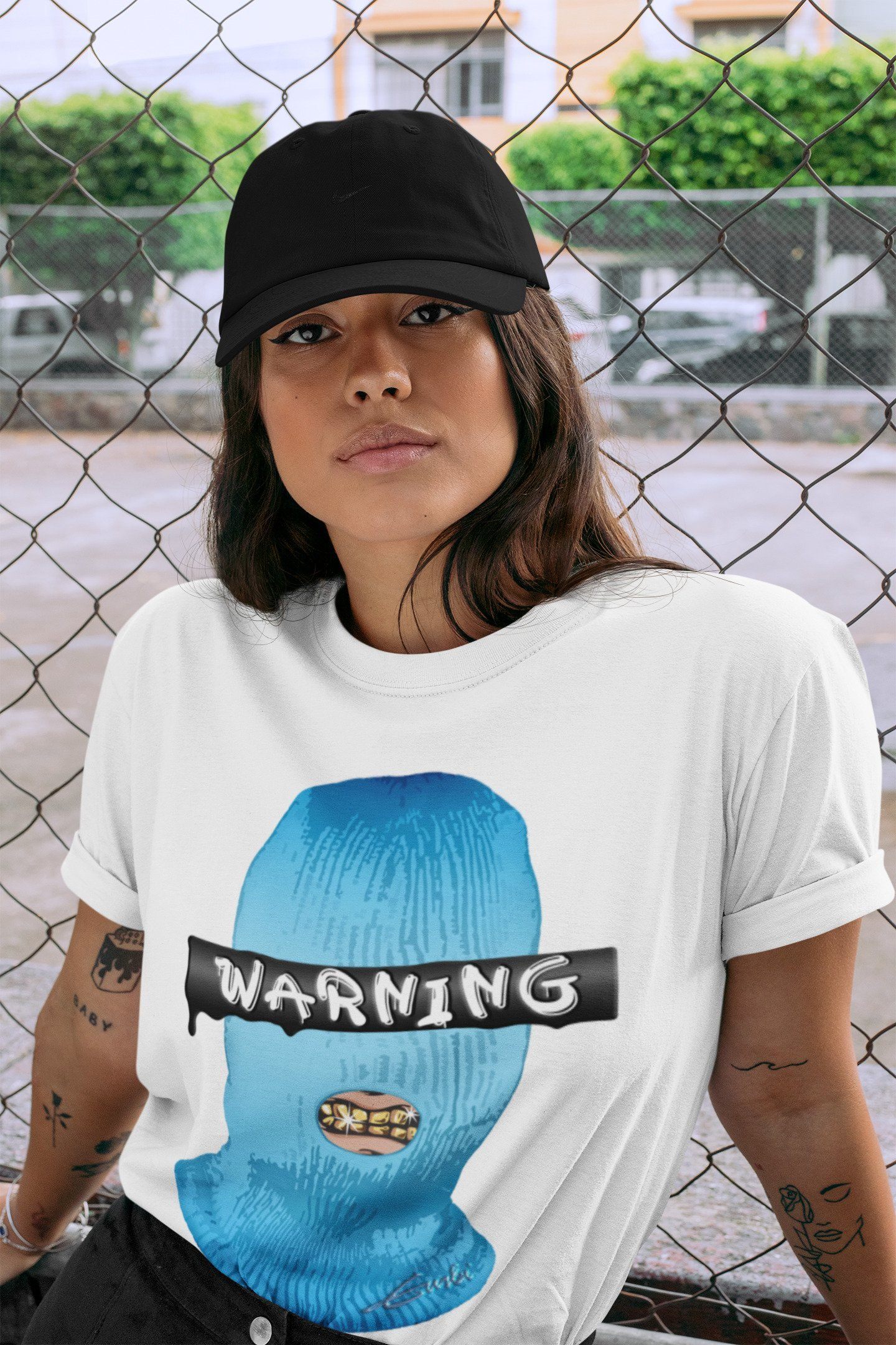 Warning Unisex Tops - Yeezy 700 Bright Cyan
