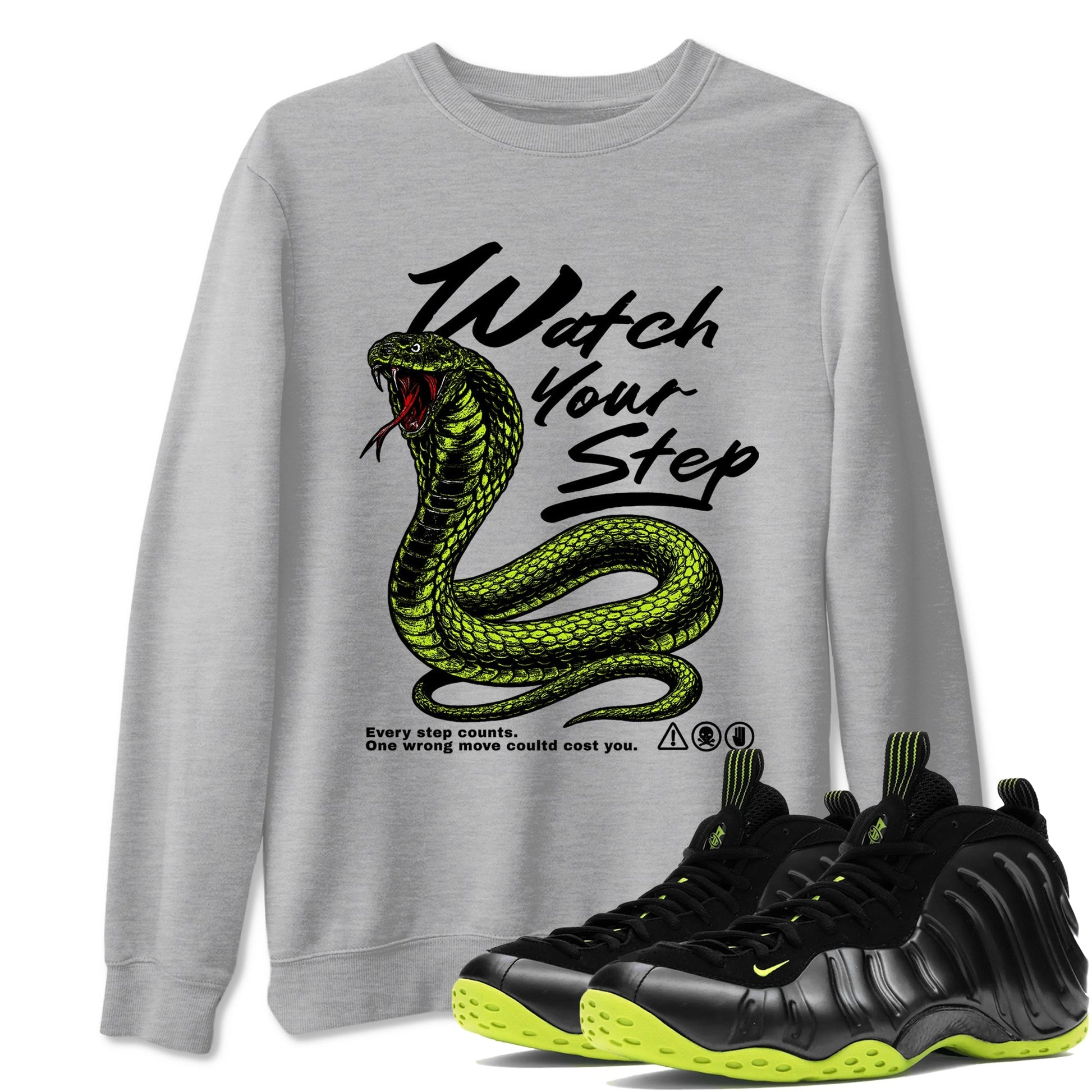 Watch Your Step Sneaker Tees - Air Foamposite One Black Volt