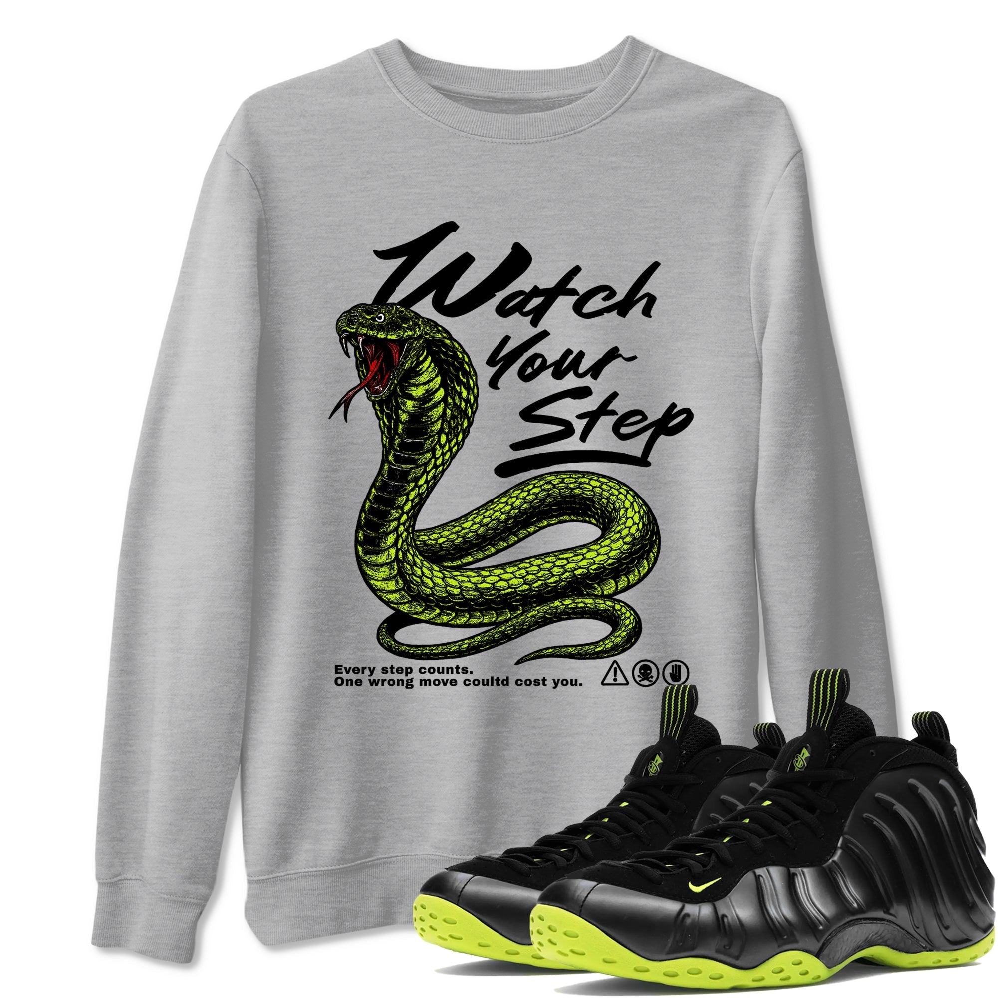 Watch Your Step Sneaker Tees - Air Foamposite One Black Volt