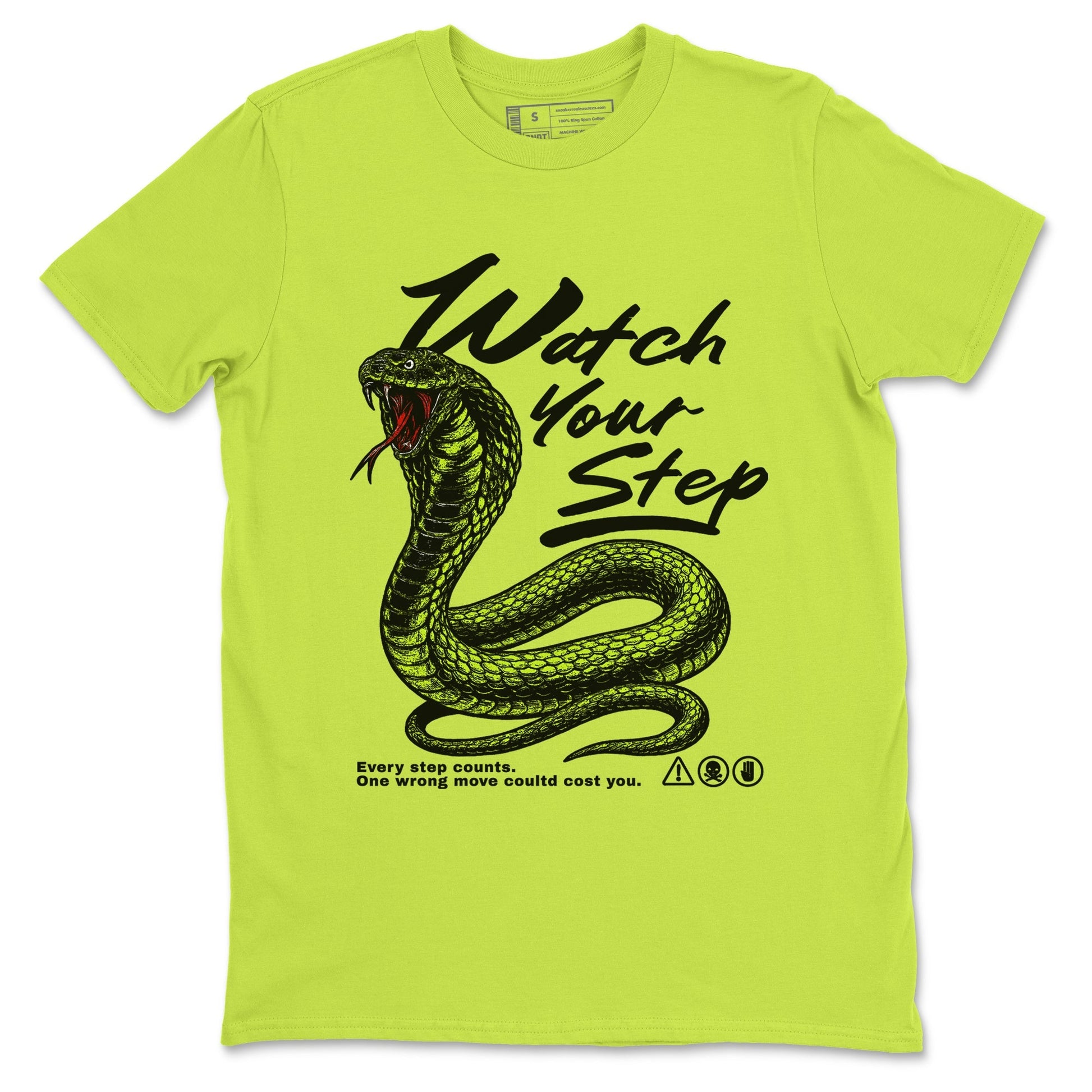 Watch Your Step Sneaker Tees - Air Foamposite One Black Volt