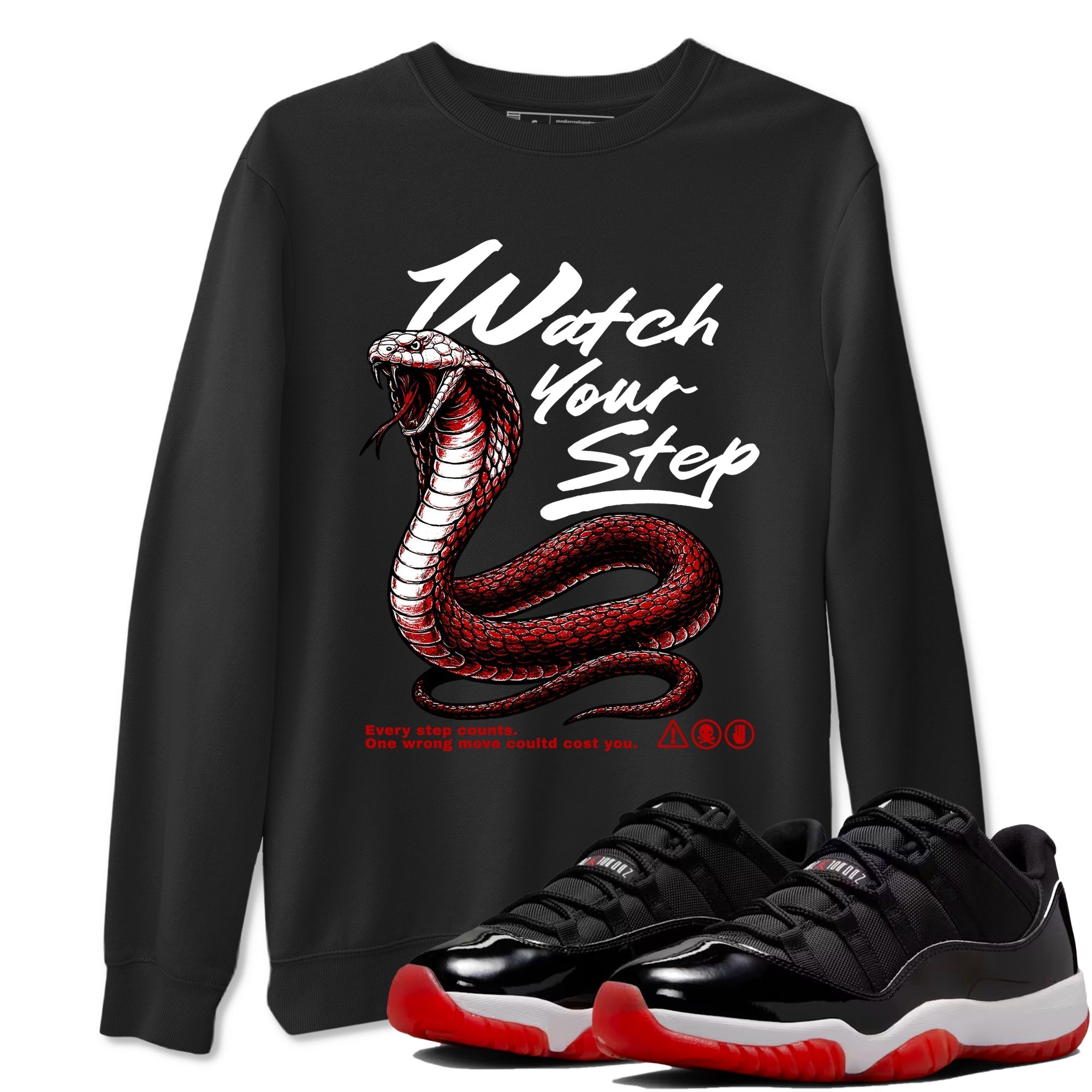 Watch Your Step Sneaker Tees - Air Jordan 11 Bred