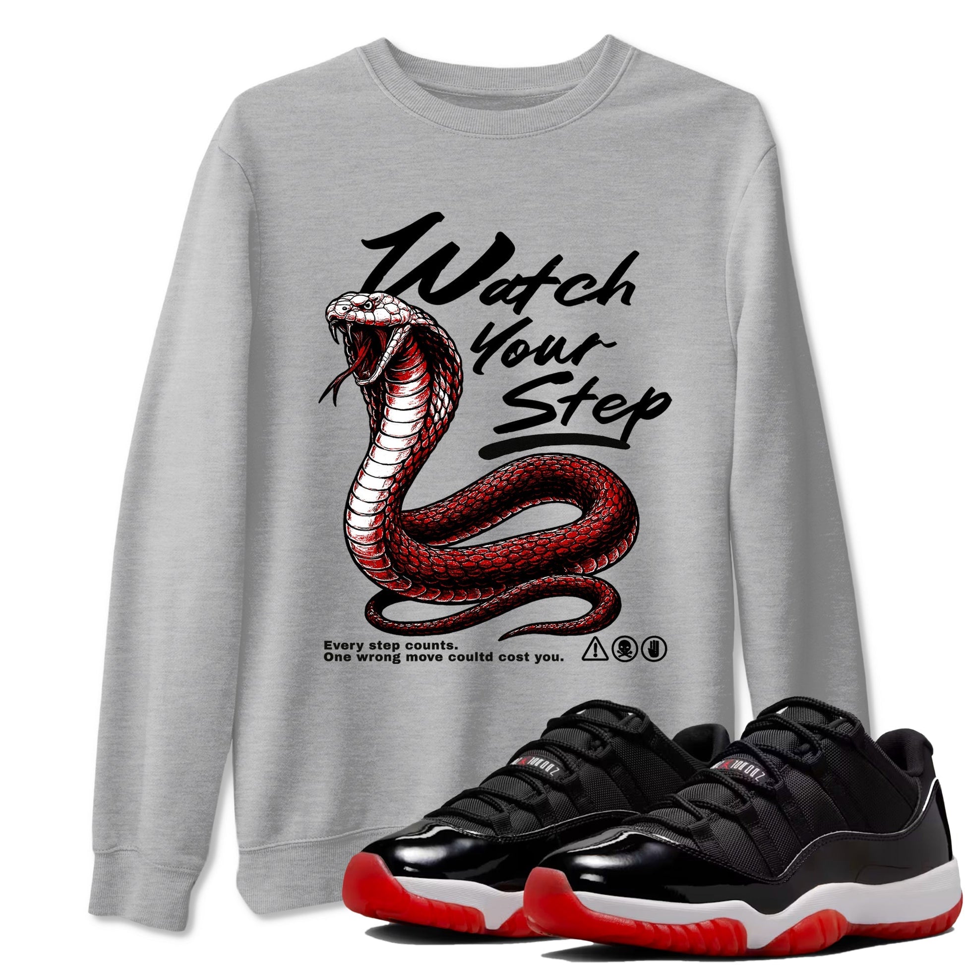 Watch Your Step Sneaker Tees - Air Jordan 11 Bred